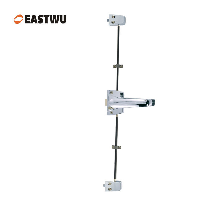 Chrome 3-Point RV Toilet Door Lock – Lightweight Aluminum Alloy Caravan Washroom Lock