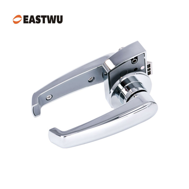 Chrome RV Bathroom Door Lock – Lightweight Aluminum Alloy Washroom Lock
