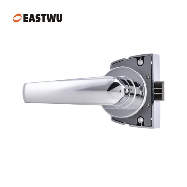Chrome 3-Point RV Toilet Door Lock – Lightweight Aluminum Alloy Caravan Washroom Lock