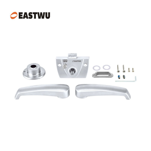 Pearl Chrome RV Bathroom Door Lock – Lightweight Aluminum Alloy Washroom Lock