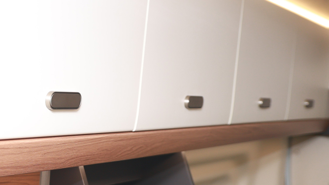 Oval RV Push Lock for RV Furniture