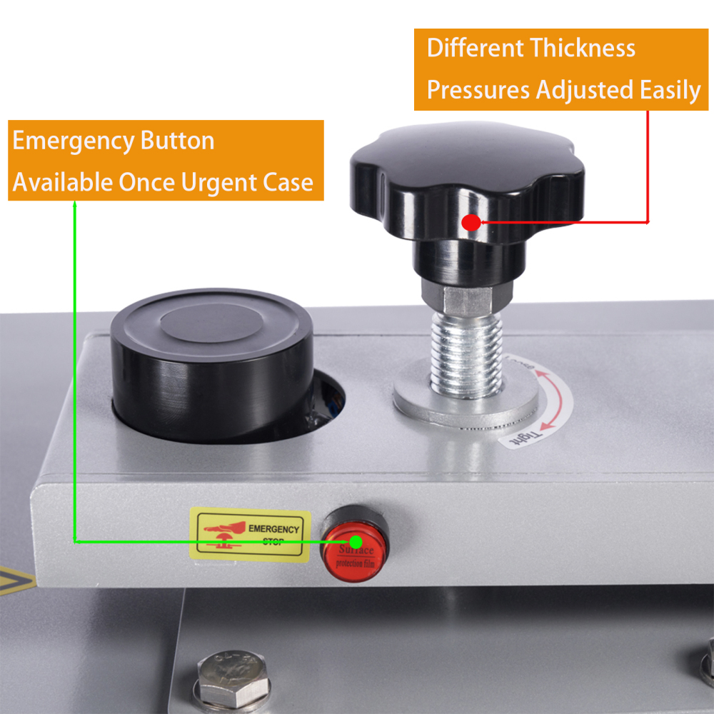 16x24 Auto Open Dual Heat Press Machine, Semi-Automatic T-Shirt Press, 110V 2000W Large Format Heat Press Machine for Commercial Professional DTF / Sublimation and  Transfer