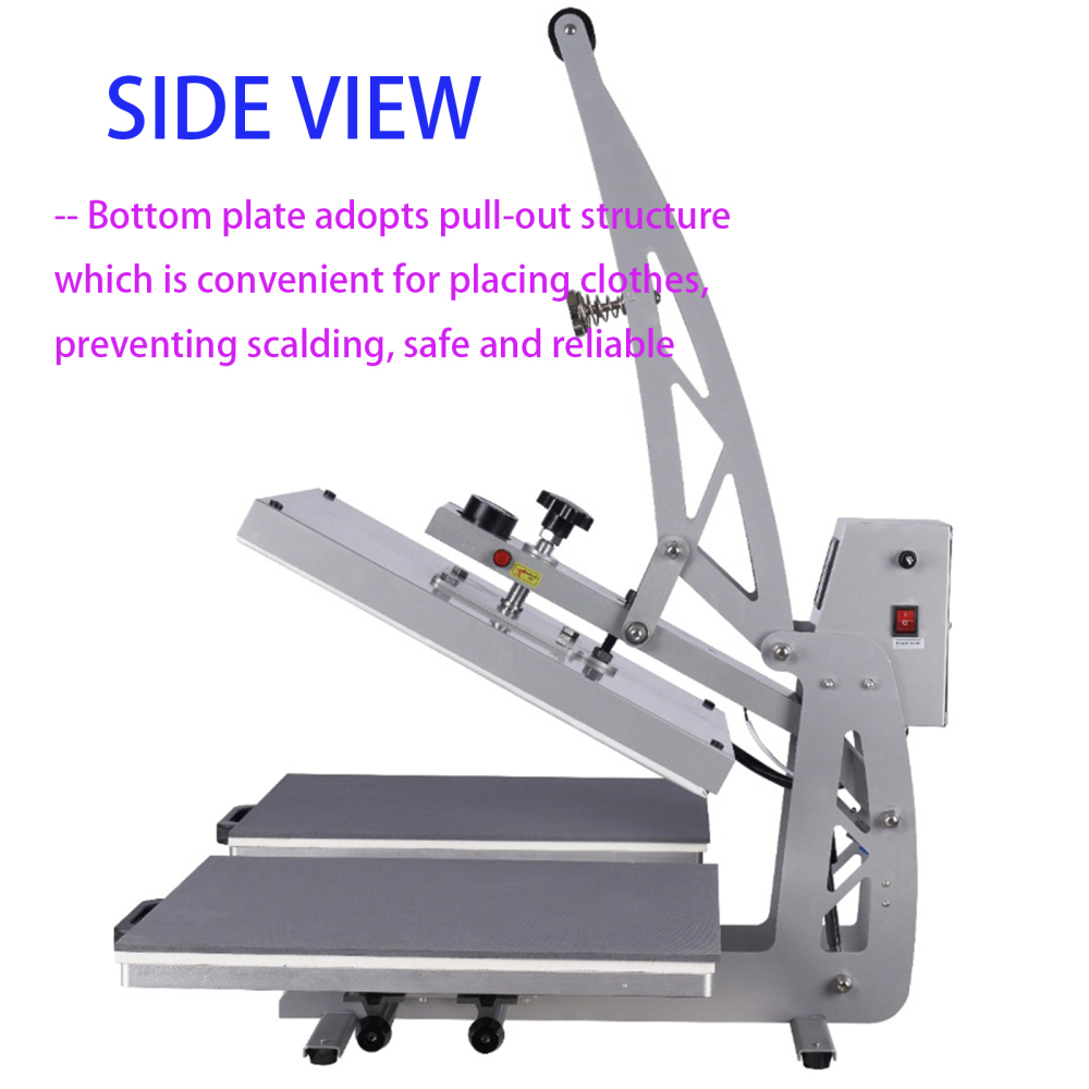 16x24 Auto Open Dual Heat Press Machine, Semi-Automatic T-Shirt Press, 110V 2000W Large Format Heat Press Machine for Commercial Professional DTF / Sublimation and  Transfer