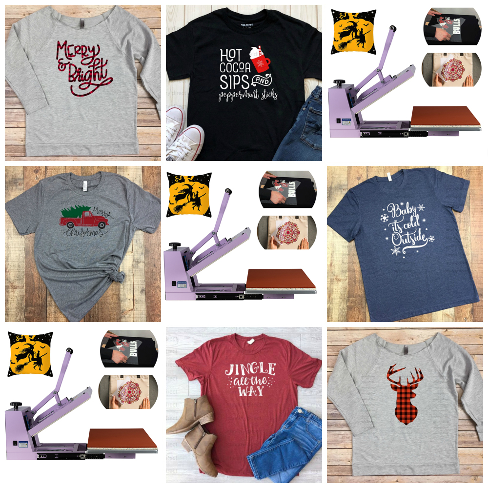 16x24 Heat Press Machine: Large Format Clamshell with Slide-Out Base for T-Shirts, DTF, Vinyl - Professional 2000W Manual Heat Transfer