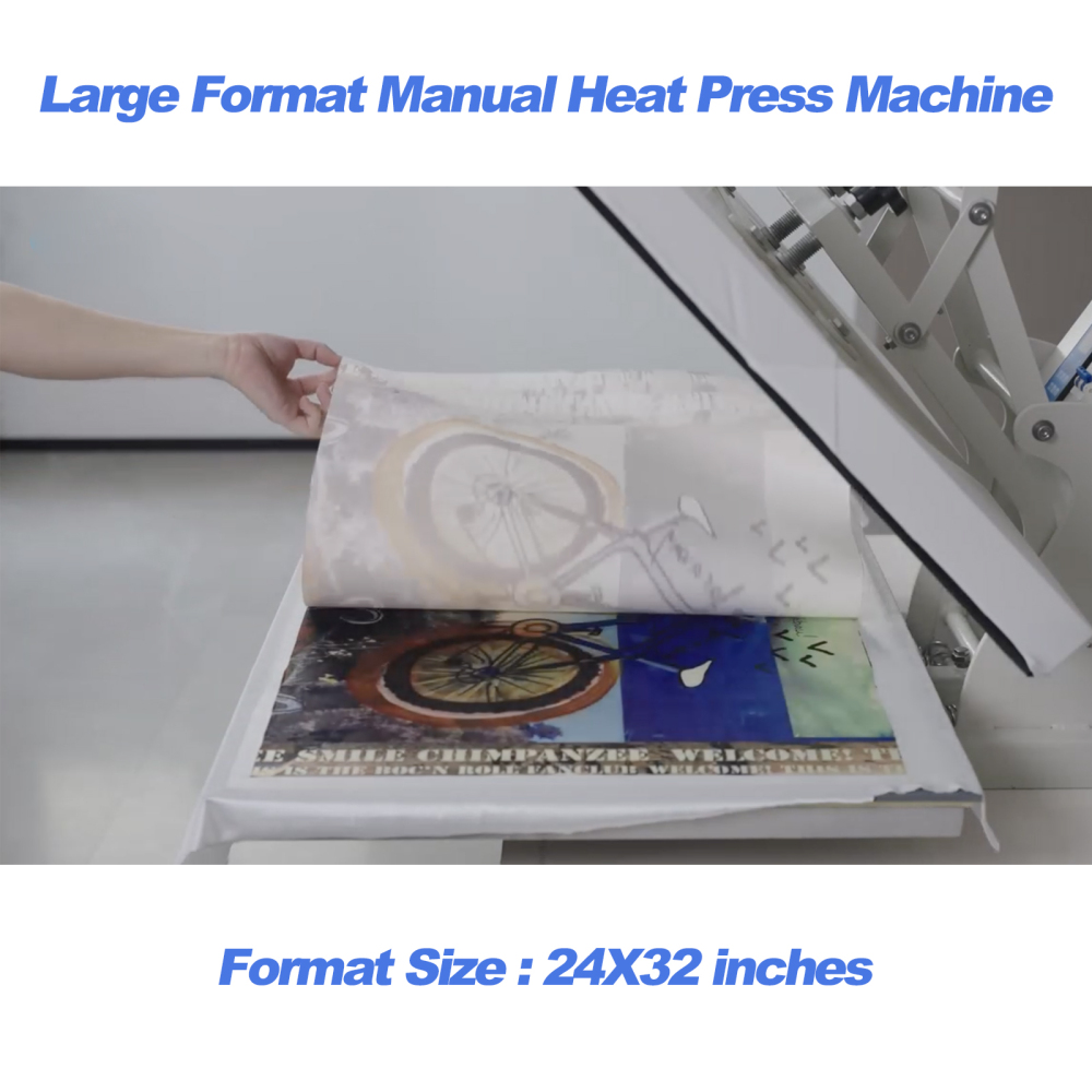 24x32 Heat Press Machine: Commercial Large Format T-Shirt DTF Printing, Fabric Transfer, Sublimation - 4500W, 110V, Professional Grade  (No Plug)