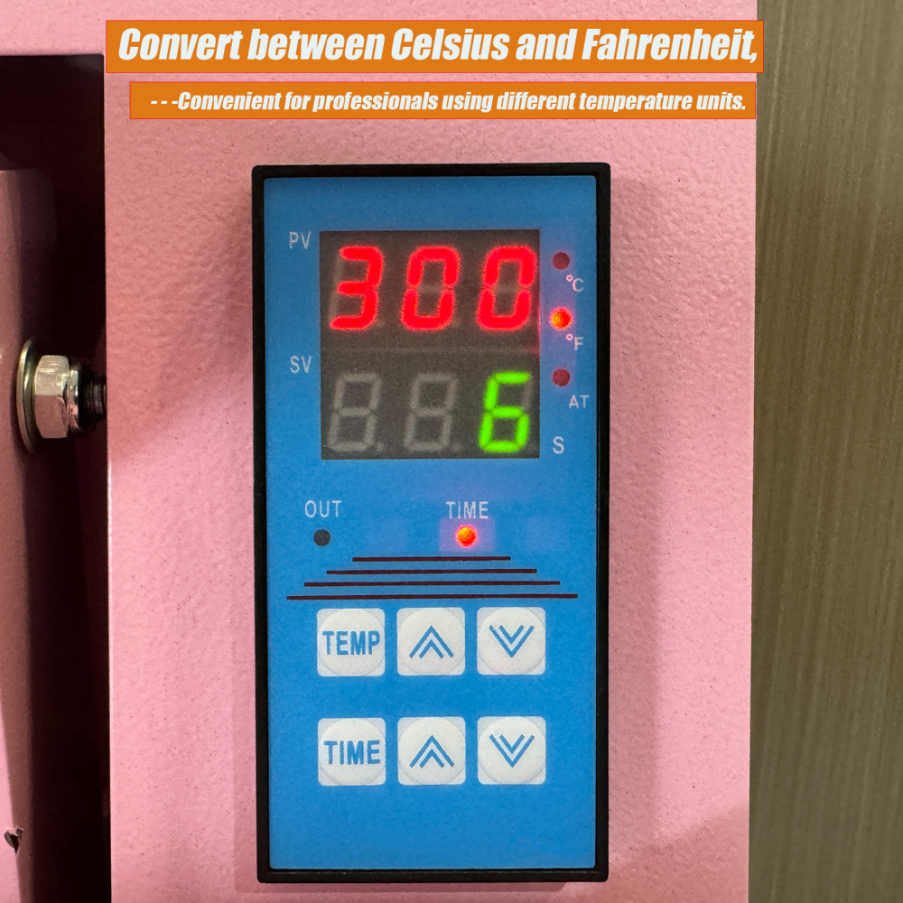 15x15 Slide Out Heat Press , DTF Manual Heat Press Machine for T Shirts - Dual Support arm Bar for Home and Business Use