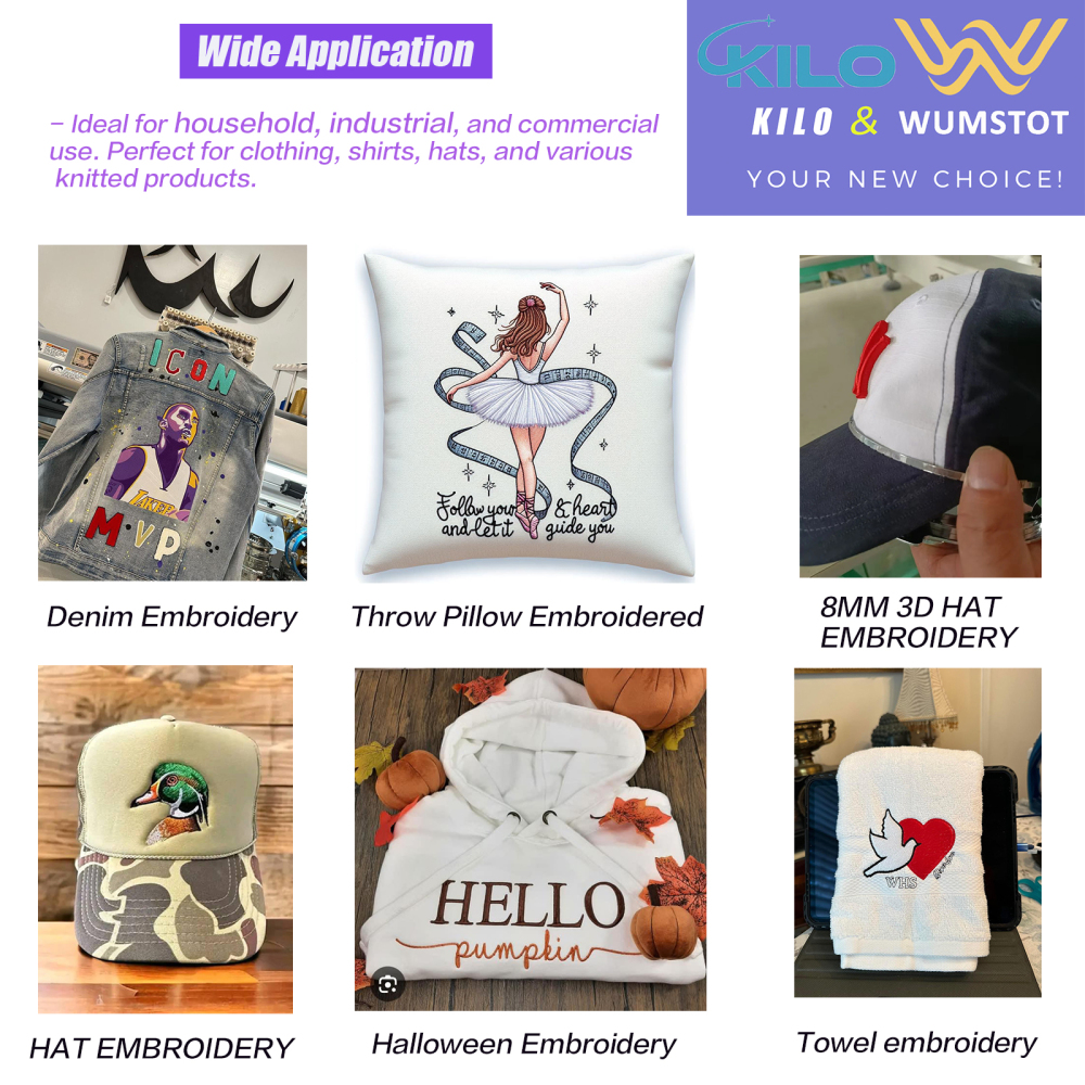 15-Needle Commercial Embroidery Machine: Large 13"x20" Area, 1200 SPM, 10" Touchscreen, WiFi, USB - Professional Digital Kit for 3D Caps, Shirts, More