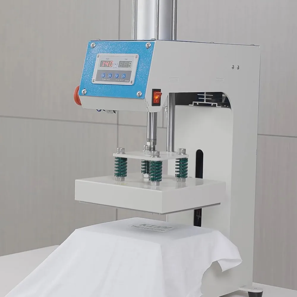 Label Sublimation Machine 8x8 Label Pneumatic Heat Press Machine Auto Balance Sublimation Press ...