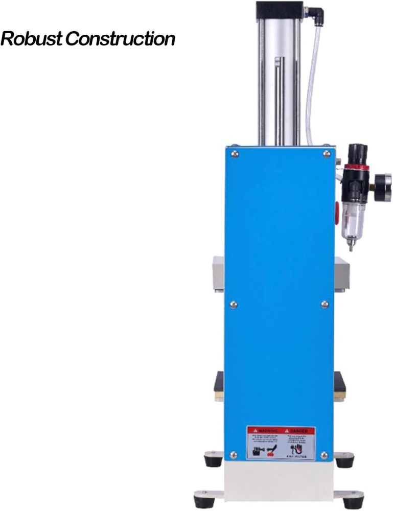 8x8 Label Pneumatic Heat Press Machine - Auto-Balance Sublimation Press for Labels, Caps, Cups - Digital Control