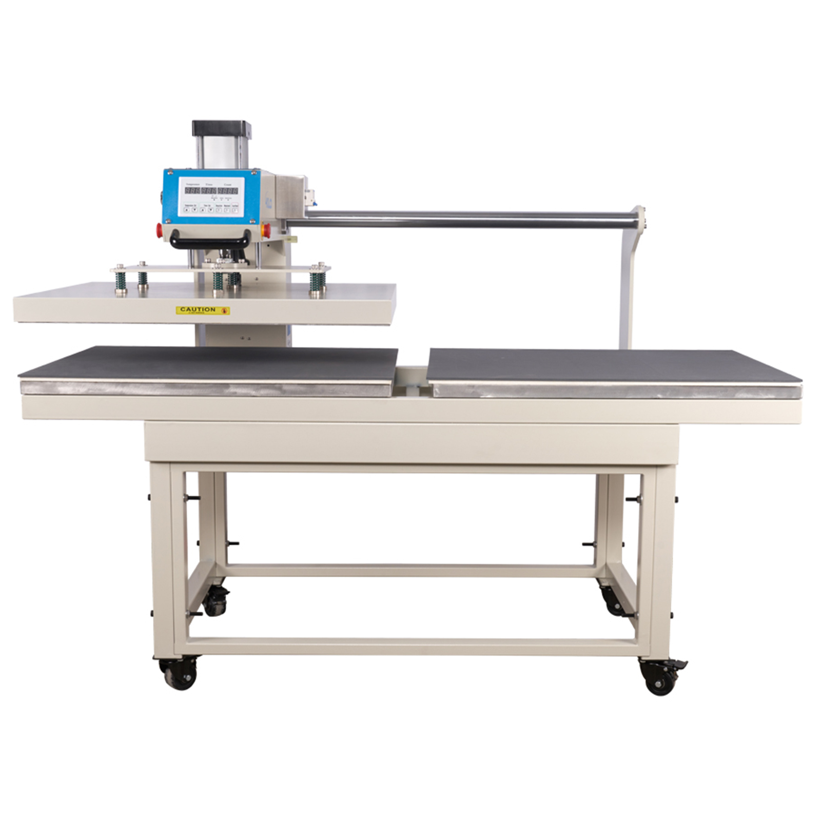 24x40 Large Heat Press Machine - Pneumatic Automatic Dual Platen with Sliding Design - Digital Control Commercial T-Shirt Printing Press for Fabric, Metal, Ceramic