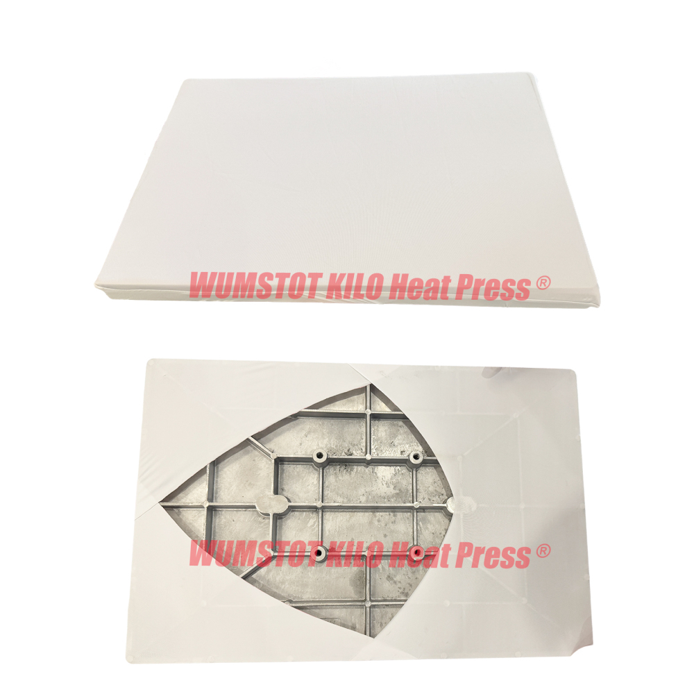 12x15 inch Heat Press Protective Lower Platen Cover - Premium Silicone Pad Stabilizer & Fabric Guard for T-Shirt DTF / Sublimation /Transfer (2pcs)