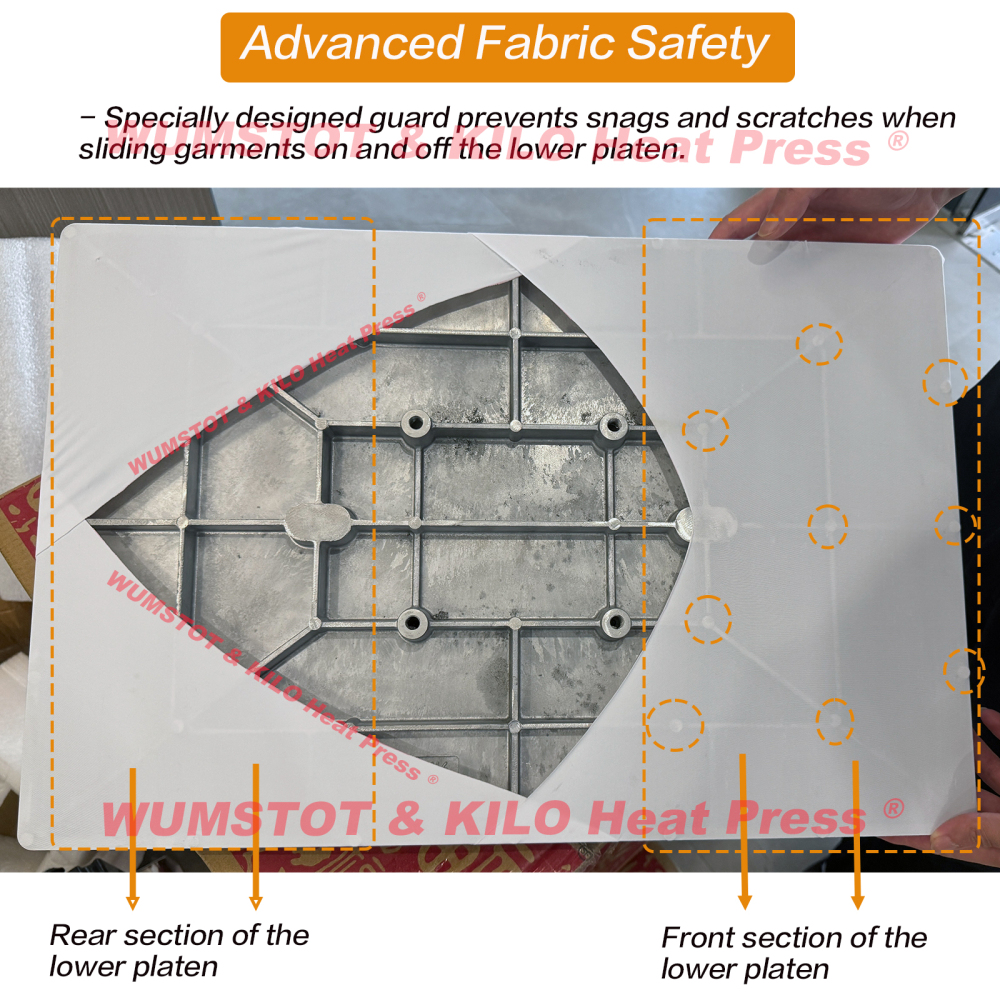 12x15 inch Heat Press Protective Lower Platen Cover - Premium Silicone Pad Stabilizer & Fabric Guard for T-Shirt DTF / Sublimation /Transfer (2pcs)