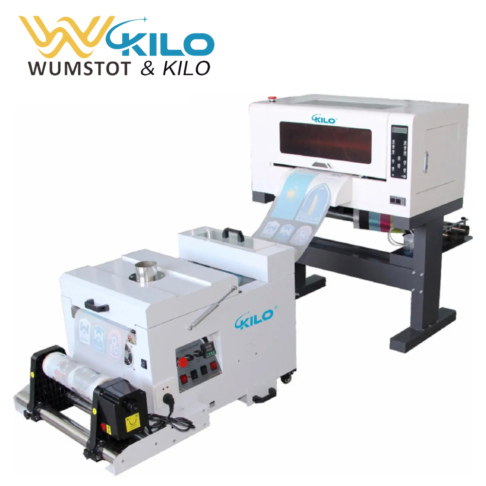 WUMSTOT & KILO Roll-to-Roll DTF Printer with IR Heating Powder Shaker | Professional High-Speed A3 T-Shirt Printing System | 1.8X Faster Production