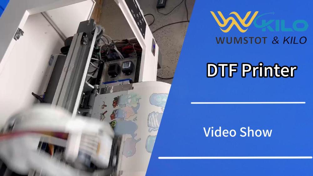 WUMSTOT & KILO Roll-to-Roll DTF Printer 13 inch with IR Heating Powder Shaker | Professional High-Speed A3 T-Shirt Printing System | 1.8X Faster Production