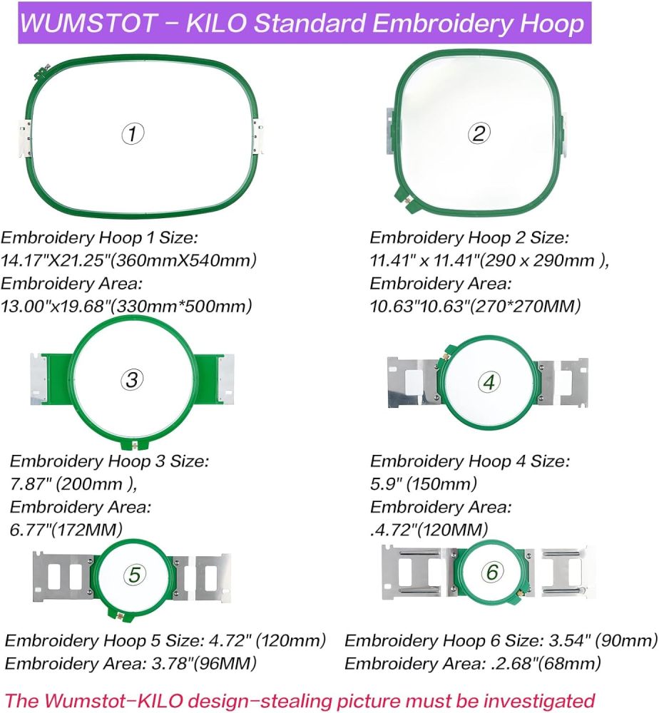 CH1501 Embroidery Machine 15 Needle: Commercial Digital Hat Embroidery Machine Kit with Stand - 13"x20" Embroidery Area 1200 SPM Max Speed, 10" Touch Screen, Wifi, USB for 3D Cap, Shirt and More