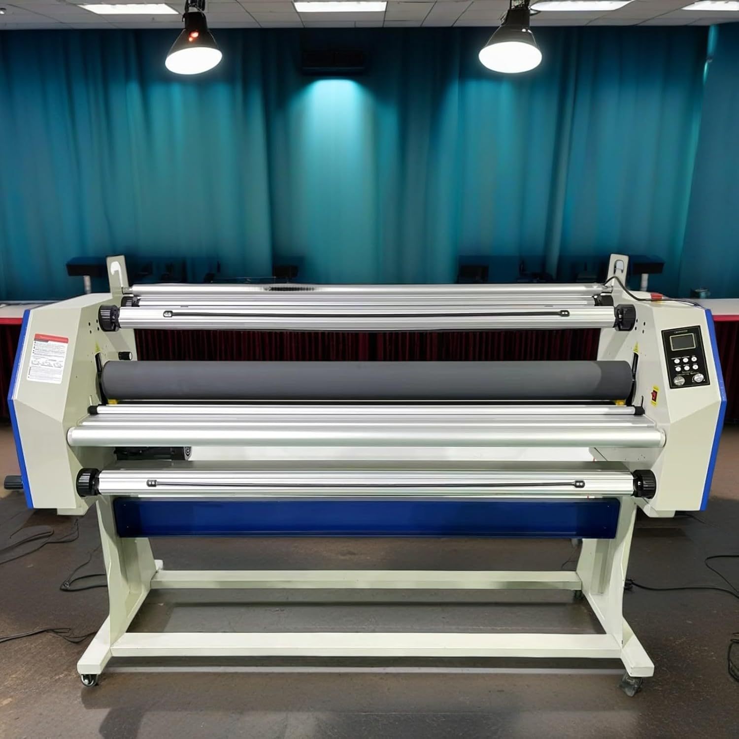 67 Inch Professional Cold Laminator Machine with Heat Assist - Full Auto Wide Format Heavy Duty Commercial Laminating Equipment with 4 Trimmers, 65ft/min Speed, 1.89" Max Thickness for Sign Shops