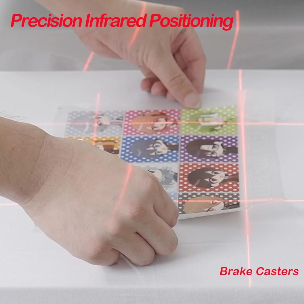 20x28 Dual Heat Press Machine: Pneumatic Heat Press Machine with Adjustable Infrared Positioning & Up-Sliding Function - DTF/Sublimation Transfer for Professional Printing on Larger T-Shirt