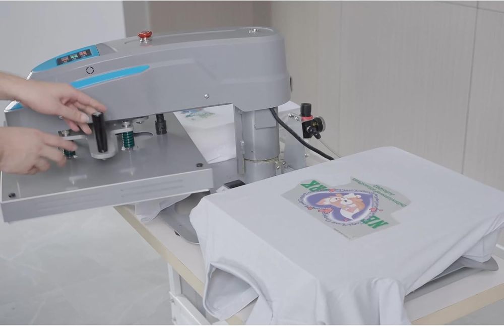 Heat Press 16x20 Machine: Pneumatic Heat Press Machine - Dual-Platen, Swing-Away, Teflon-Coated, Digital Control Panel, for T-Shirts, Ceramics, Mouse Pads (Not Included Air Compressor)