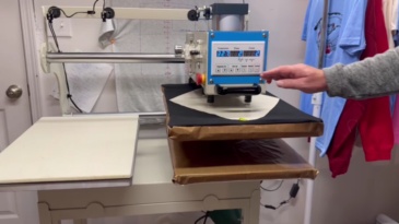 WUMSTOT 16x24 Pneumatic Automatic Heat Press Machine Sliding Dual Platen Heat Press with Adjustable Infrared Positioning Function for Professional DTF / Sublimation and  Transfer