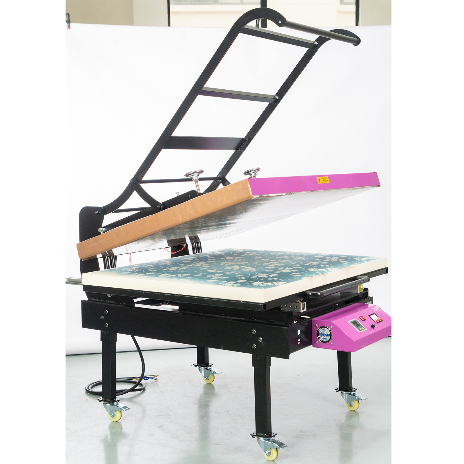 Large Heat Press 40x48in: Clamshell Heat Press Machine for Textiles - Manual Operation, Digital Control, Sliding Design, 240V 3P, Ideal for Business Customers (40x48 240v (No Plug))