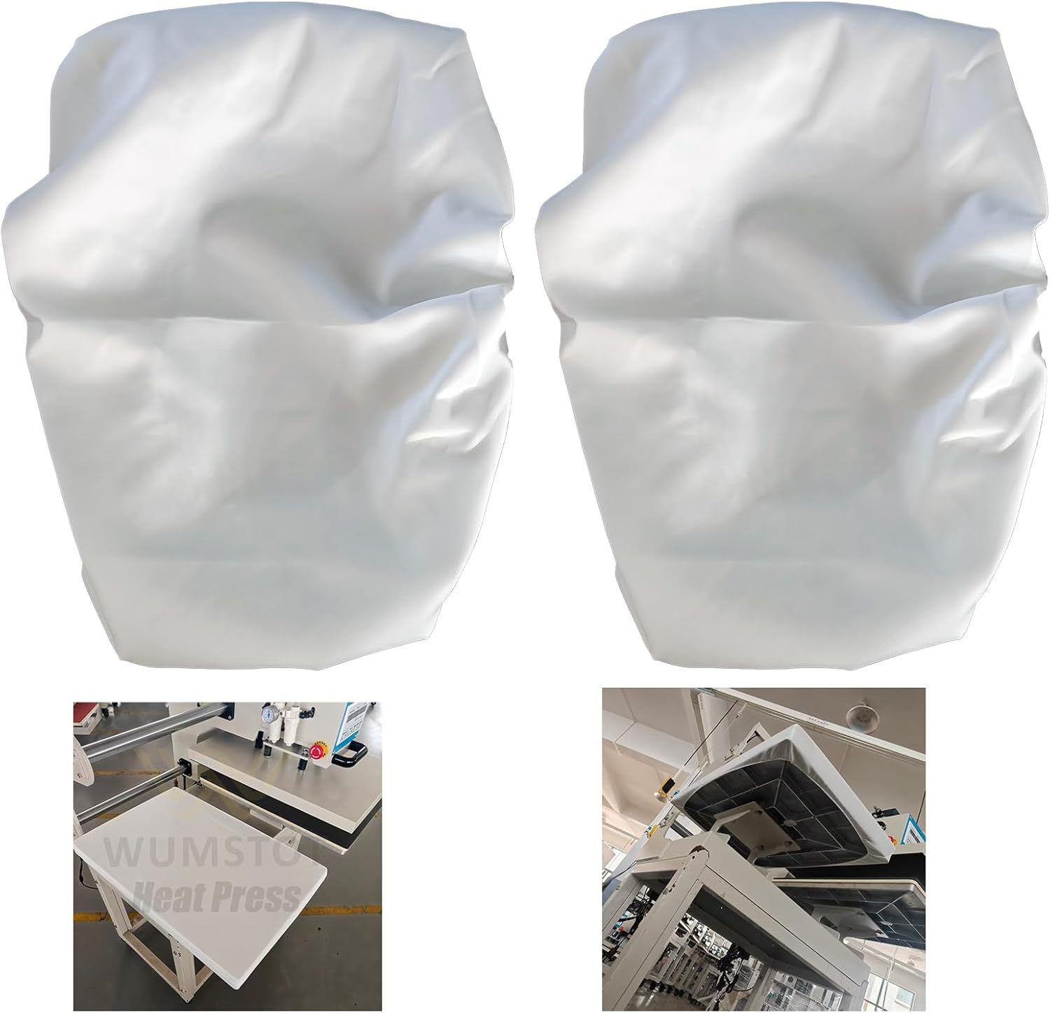 16x24 Lower Platen Covers for Heat Press Machine, Heavy-Duty Pad Stabilizer with 8mm Elastic Edges - Commercial DTF Transfers & Bulk Production (Set of 2)