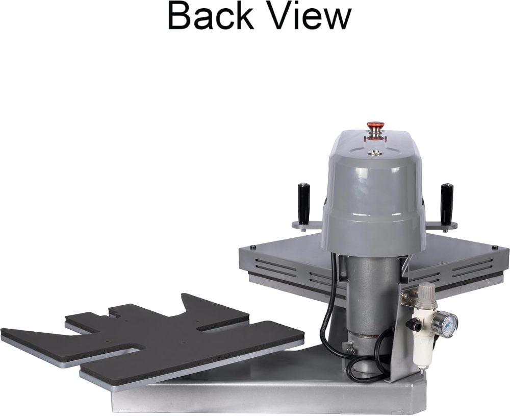 Heat Press Machine 16x16 Pneumatic Dual Swing Transfer: Double Station T-Shirt Press Machine with Digital Auto Pressure for Sublimation Vinyl DTF Commercial Business 110V for T-Shirt/Shoes