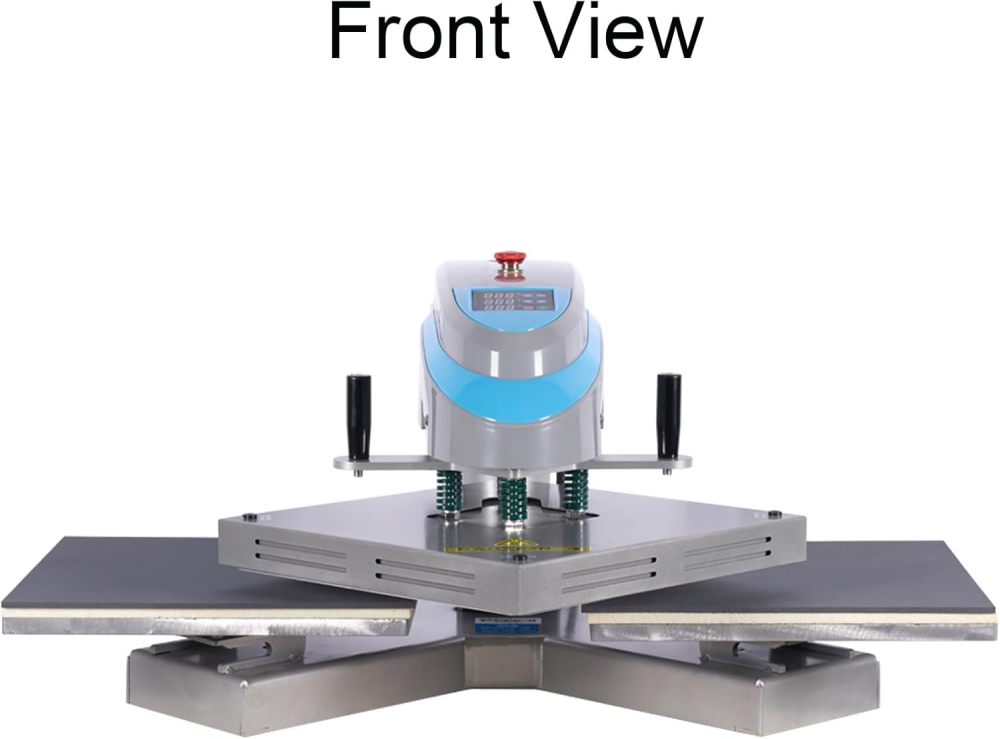 Heat Press Machine 16x16 Pneumatic Dual Swing Transfer: Double Station T-Shirt Press Machine with Digital Auto Pressure for Sublimation Vinyl DTF Commercial Business 110V for T-Shirt/Shoes