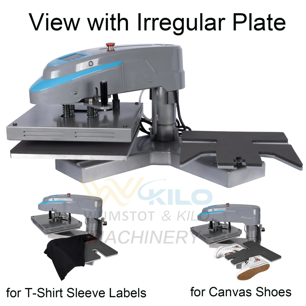 110V 16x16 Pneumatic Dual‑Station Heat Press Machine with 6‑Gallon Oil‑Free Air Compressor – Double Platen Swing‑Away Sublimation Press with Digital Auto Pressure Control & 3 Interchangeable Plates for T‑Shirts, Shoes, Sleeves, Vinyl, and DTF Printing