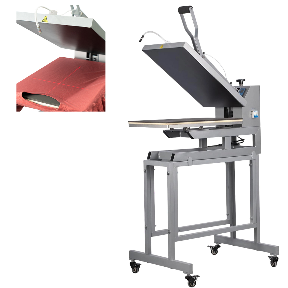 16x24 Heat Press Machine​ | ​Large Heat Press​ 110V 2000W with Infrared Positioning & Stand | Fast-Heating Durable Manual Press for T-Shirts, Metal, Ceramics DTF & Sublimation