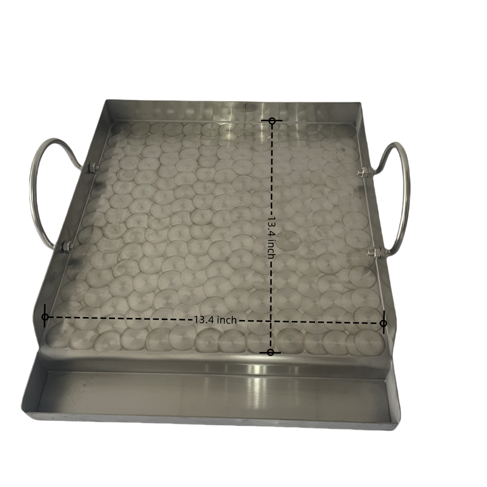 Stainless steel Griddle for Alimtois Gas & Charcoal Grills Universal Flat Top with Grease Groove, Reinforced Ridges & High Sidewalls, Perfect for Healthy Cooking, Parties & Camping