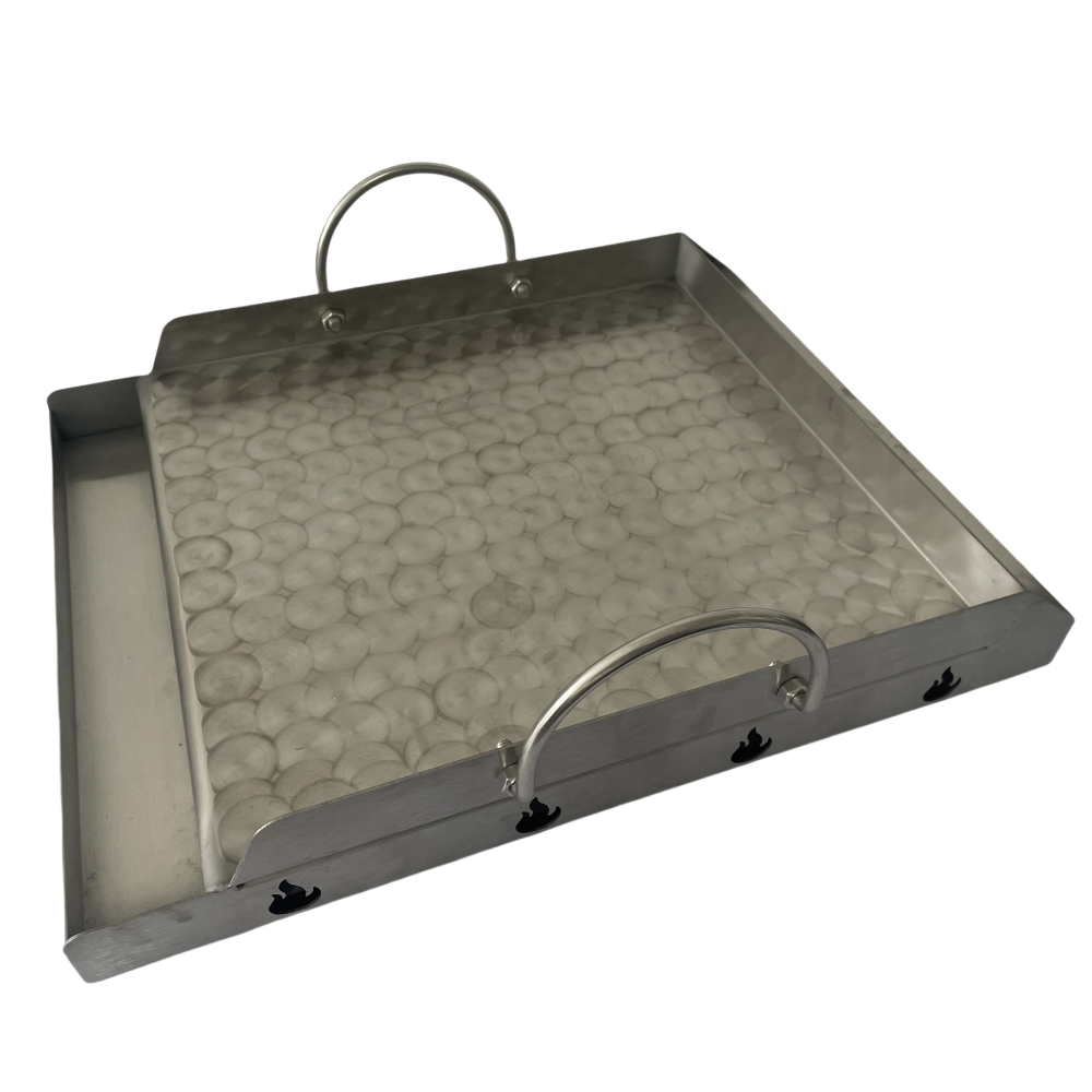 Stainless steel Griddle for Alimtois Gas & Charcoal Grills Universal Flat Top with Grease Groove, Reinforced Ridges & High Sidewalls, Perfect for Healthy Cooking, Parties & Camping