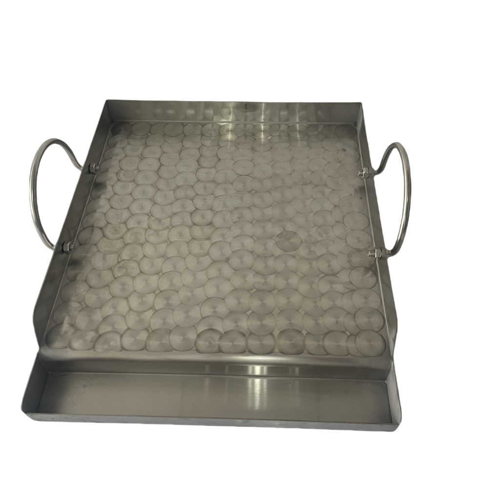 Stainless steel Griddle for Alimtois Gas & Charcoal Grills Universal Flat Top with Grease Groove, Reinforced Ridges & High Sidewalls, Perfect for Healthy Cooking, Parties & Camping