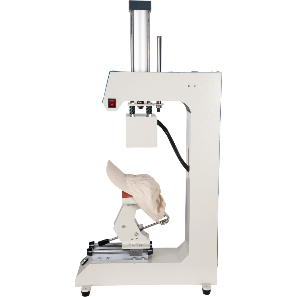 WUMSTOT 4×9 in Pneumatic Hat Heat Press Machine – Digital Cap Transfer Press with Adjustable Spring Holder & Even Pressure System for Baseball, Trucker, Knit Hats – Professional 110V Automatic Heat Press