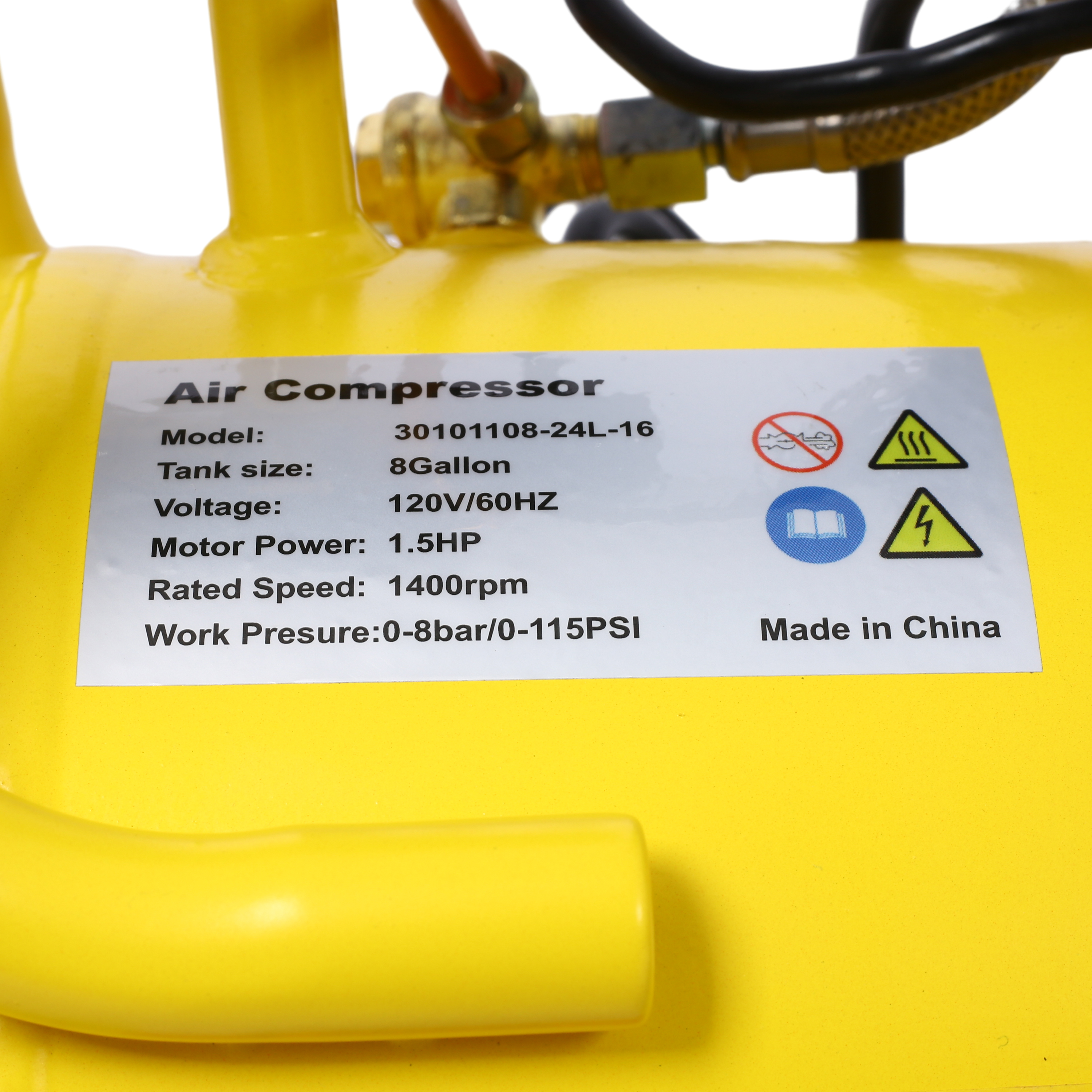 WUMSTOT 16x24 pneumatic dual Heat Press Machine（No Infrared Positioning) and 8 Gallon Air Compressor