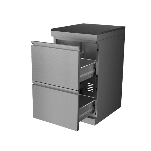 Double Drawer Storage Cabinet