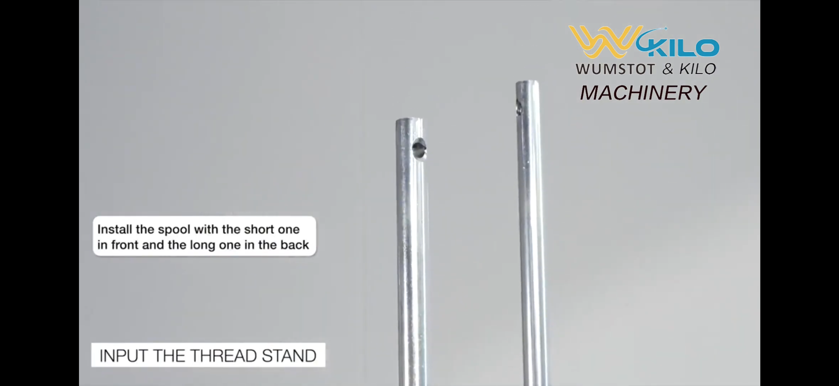 Thread Stand Rods for 15 Needle Embroidery Machine | 450mm × 2 Pcs & 500mm × 2 Pcs