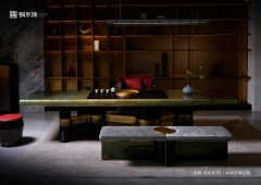 special design of brass furnitue qingyan  tea table