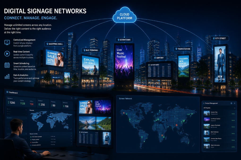 Commercial LED display solutions for modern retail environments
