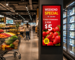 Commercial LED display solutions for modern retail environments
