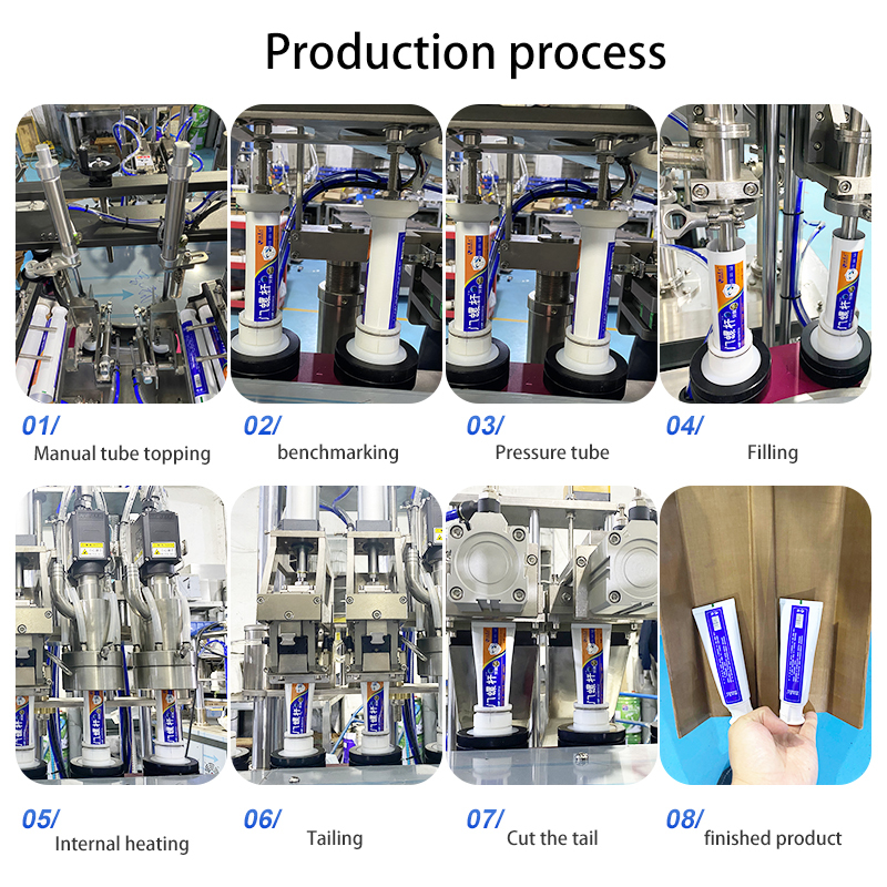 High speed automatic  tube  filling and sealing machine