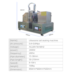 Semi-automatic ultrasonic tube sealing machine