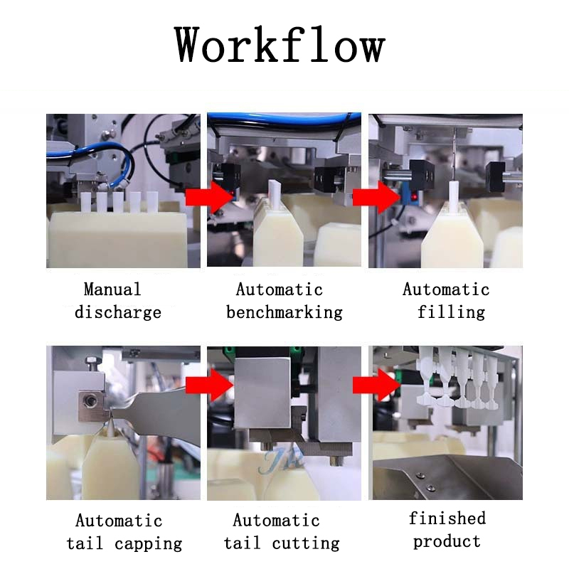 Pipe strip filling and sealing machine