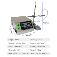 Peristaltic pump liquid filling machine
