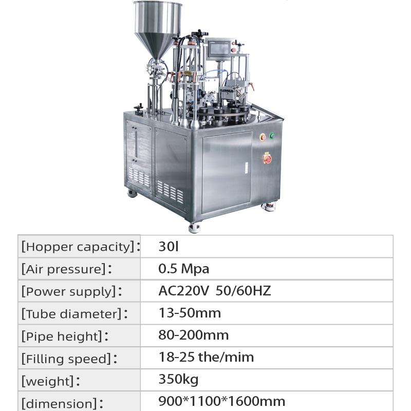 Ultrasonic filling and sealing machine