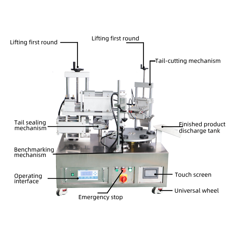 Semi-automatic ultrasonic tail sealing machine
