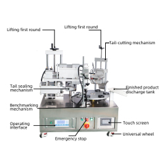 Semi-automatic ultrasonic tail sealing machine