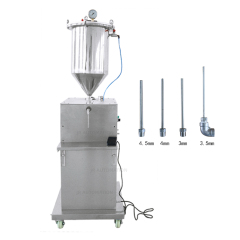 Vertical pressurized filling machine