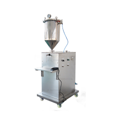Vertical pressurized filling machine