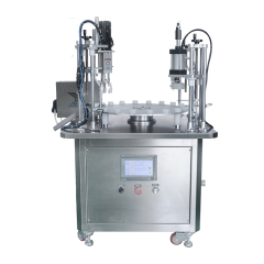 Liquid filling and sealing machine