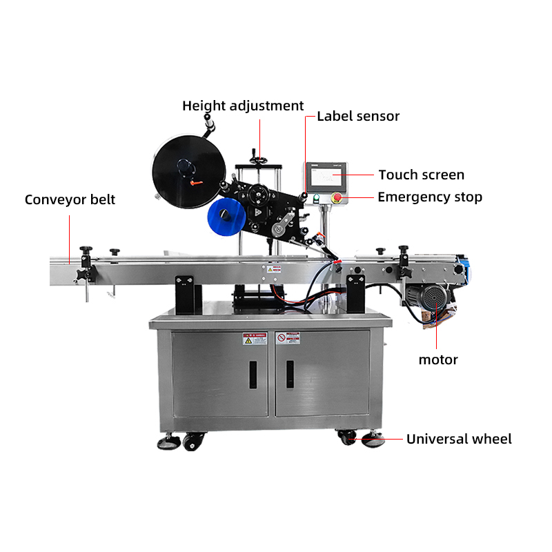 Fully automatic flat labeling machine